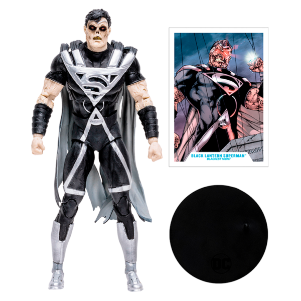 DC Multiverse Blackest Night Superman - LOOSE
