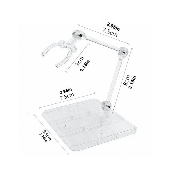 Base con soporte CORTO para figuras 1/12 - Imagen 2