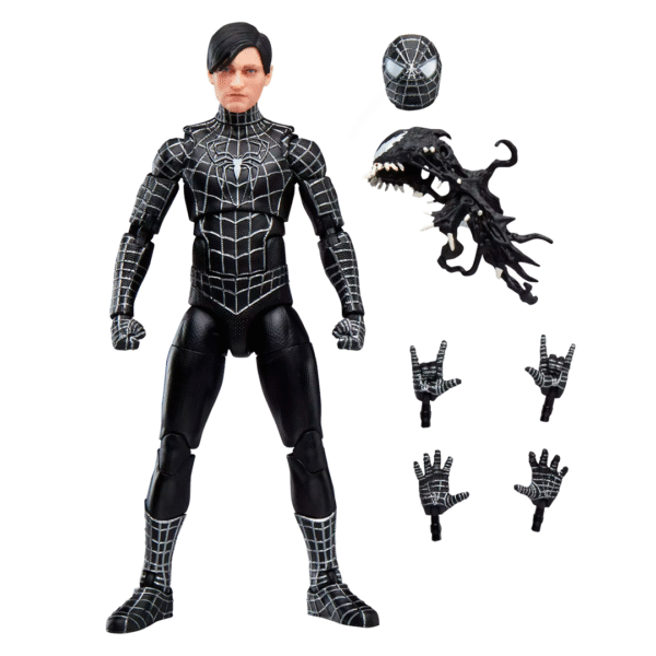 Marvel Legends Spider-Man 3 Black Suit (Tobey Maguire) - Imagen 5