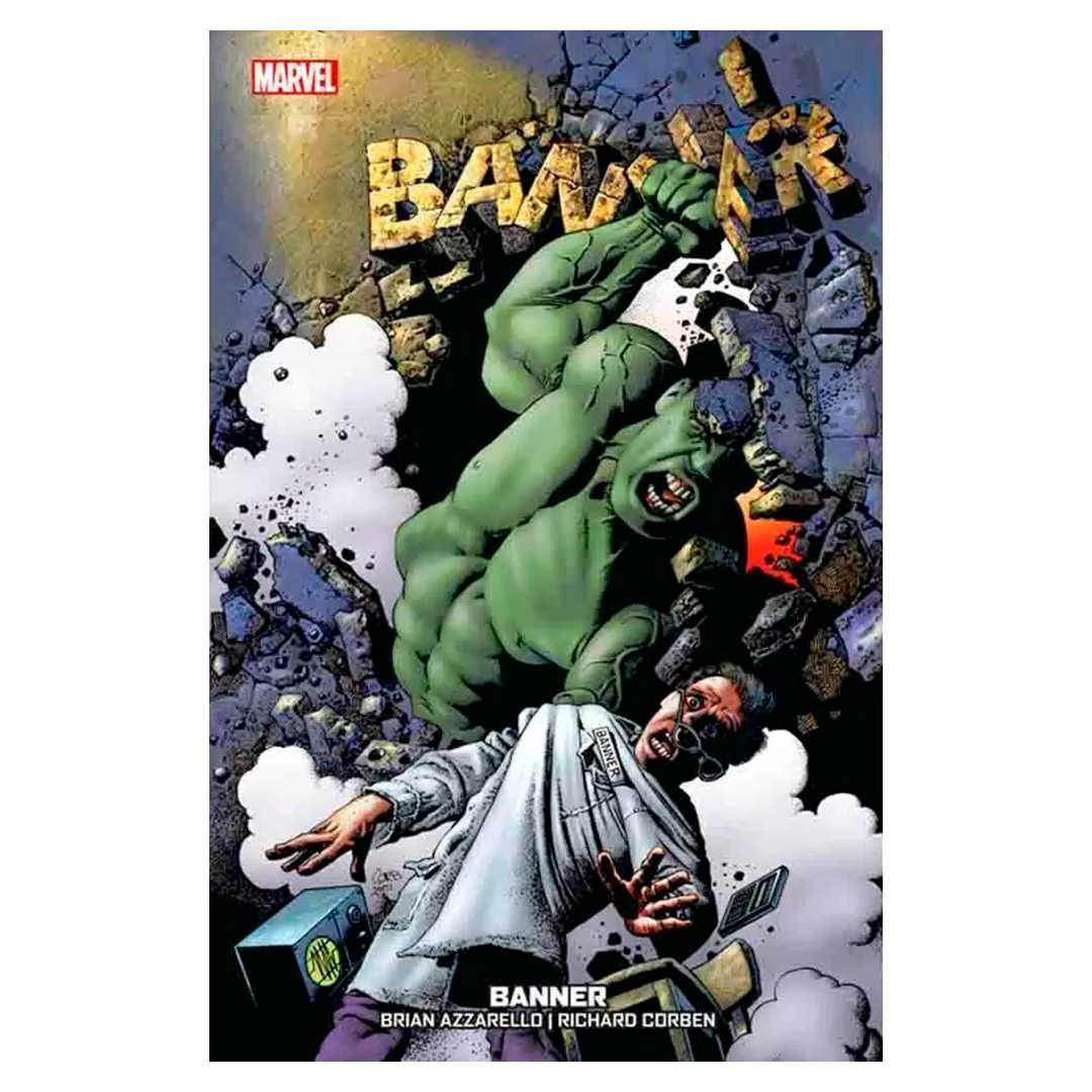 Banner Marvel Vintage Robot Negro