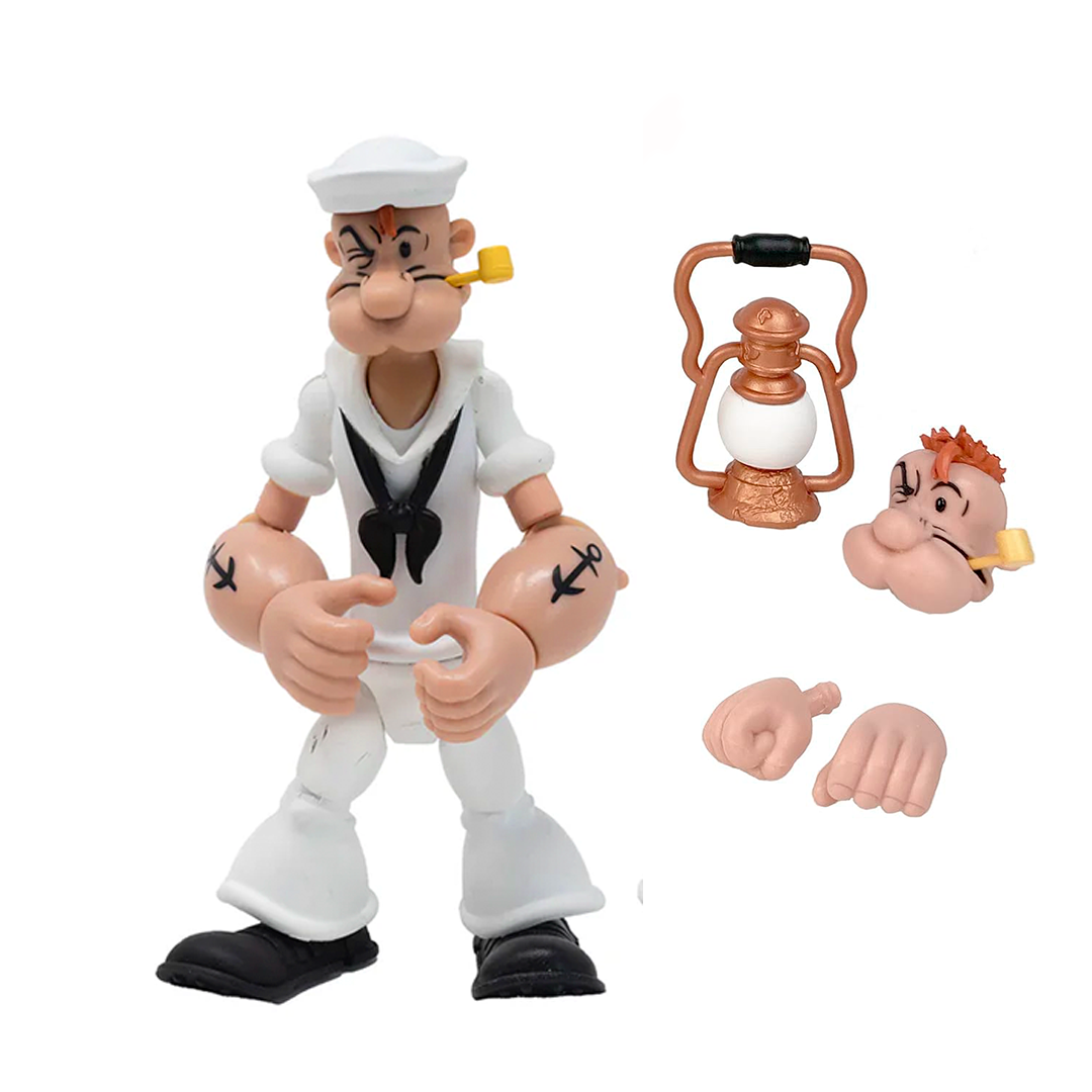 Popeye Classics Popeye The Sailor Man (White Sailor Suit) - Imagen 5