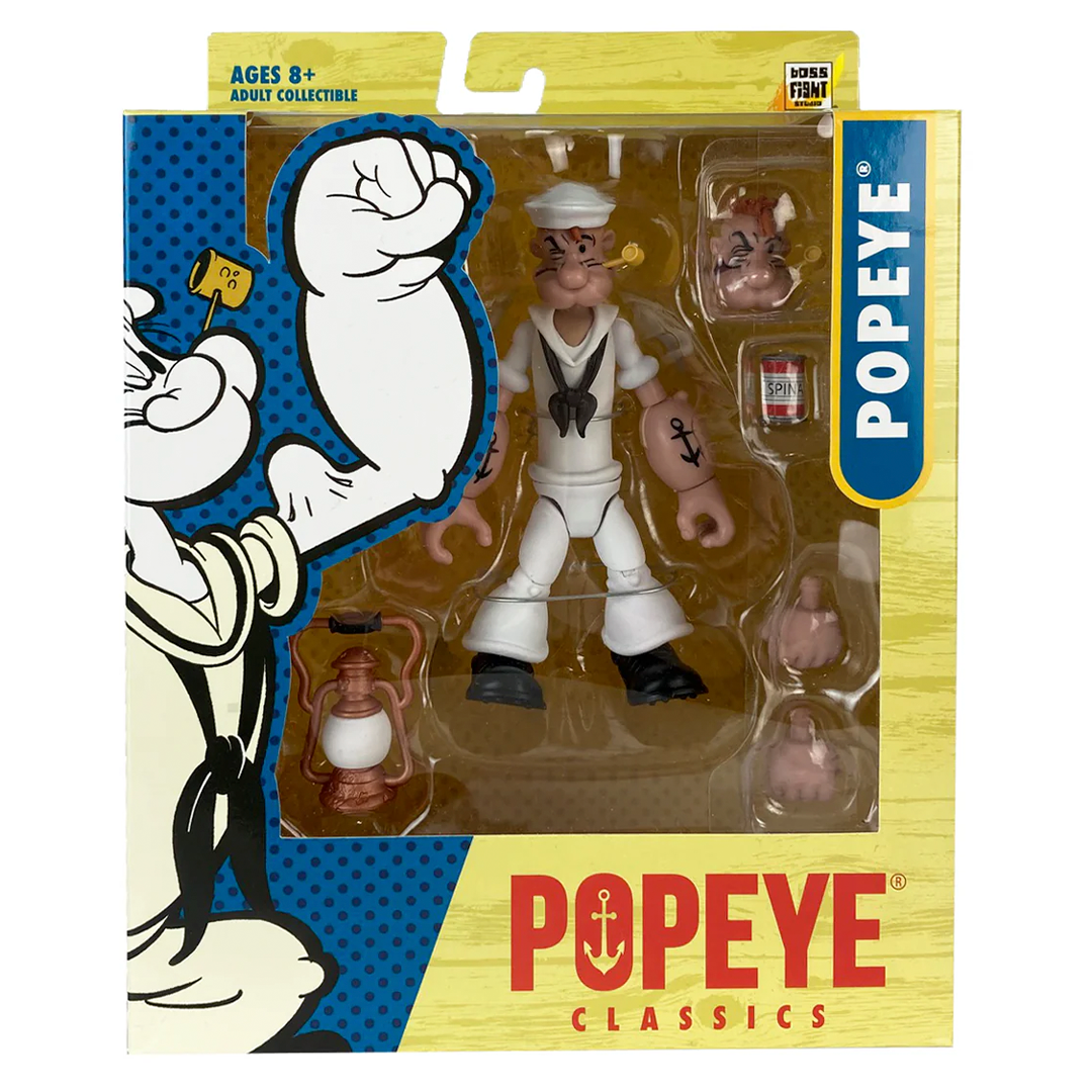 Popeye Classics Popeye The Sailor Man (White Sailor Suit) - Imagen 6