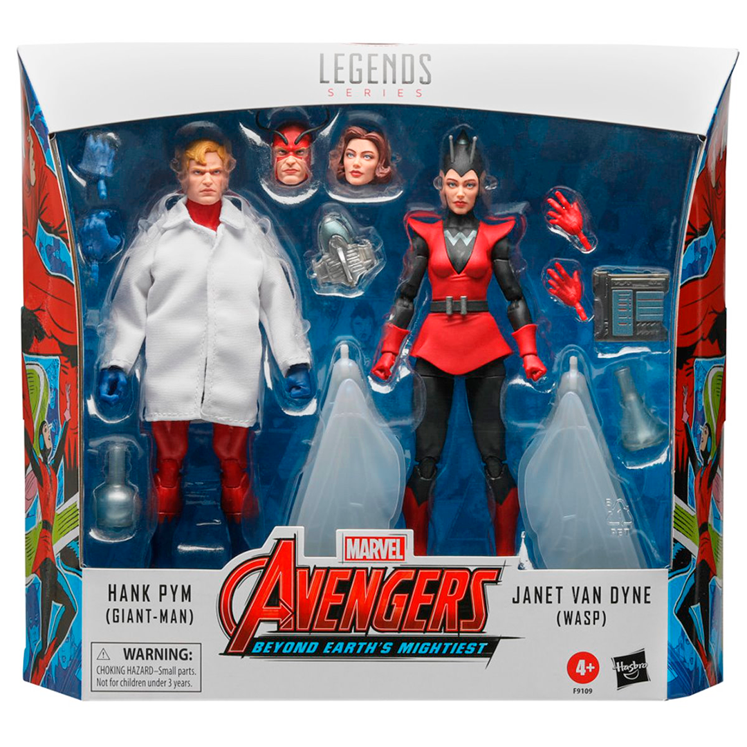 Marvel Legends Hank Pym (Giant-Man) & Janet Van Dyne (Wasp) 2-Pack - Imagen 9