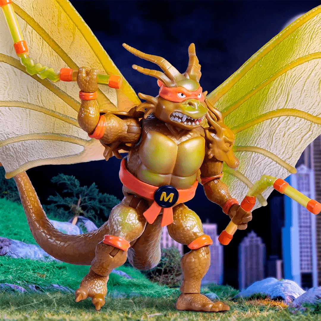 TMNT x Godzilla Michelangelo x King Ghidorah - Imagen 3