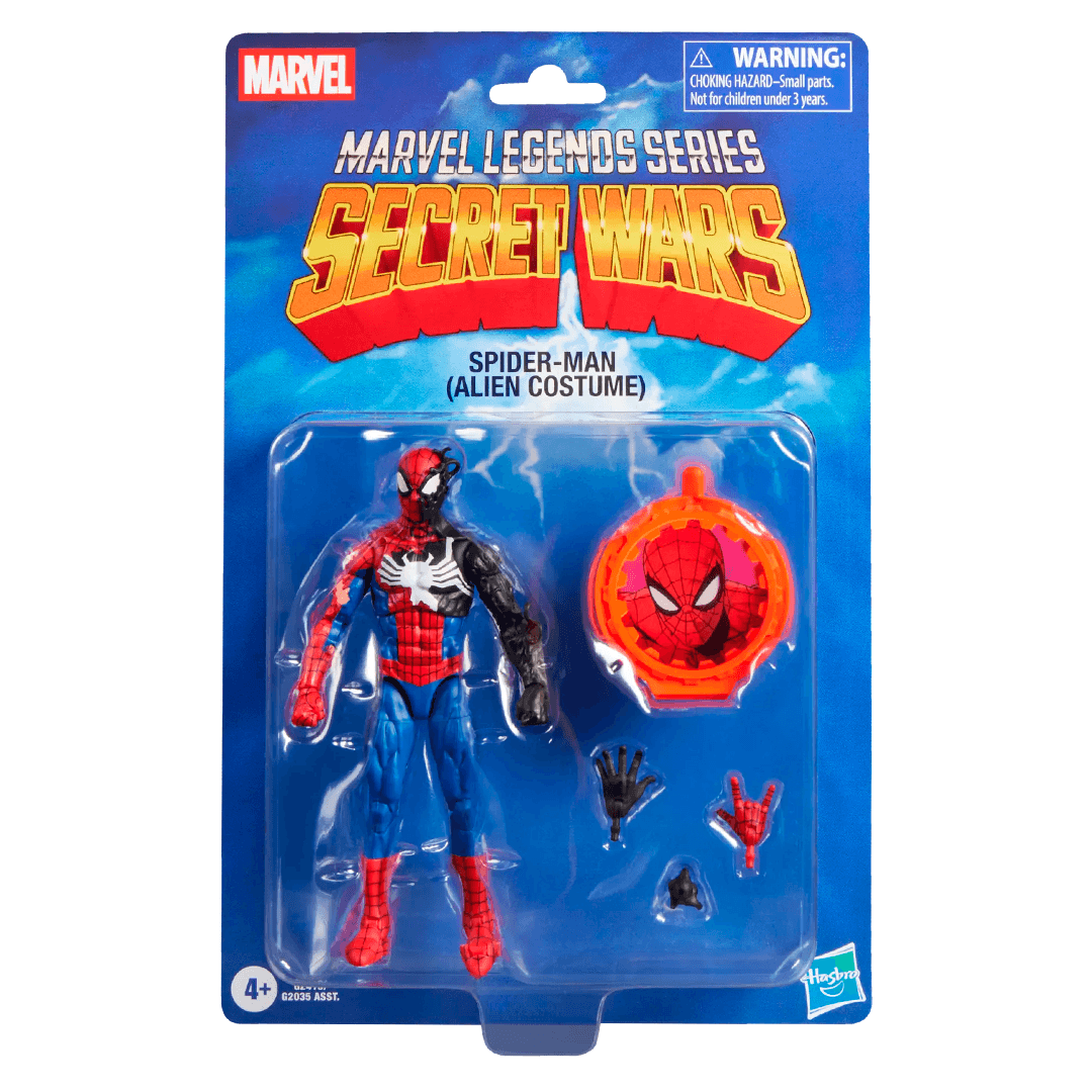 Marvel Legends Secret Wars Spider-Man (Alien Costume) - Imagen 8