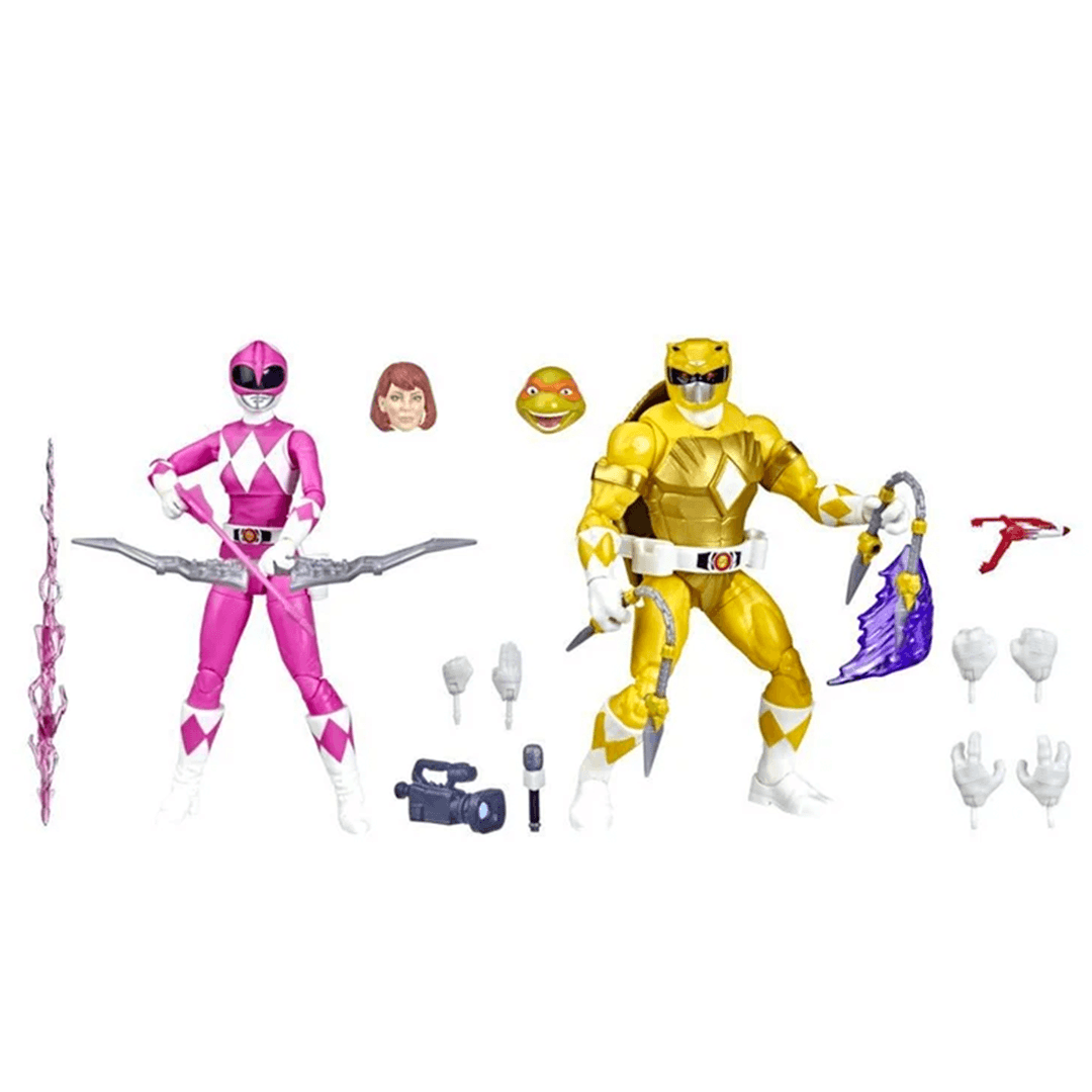 Power Rangers X TMNT April O'Neil & Michelangelo 2-Pack - Imagen 5