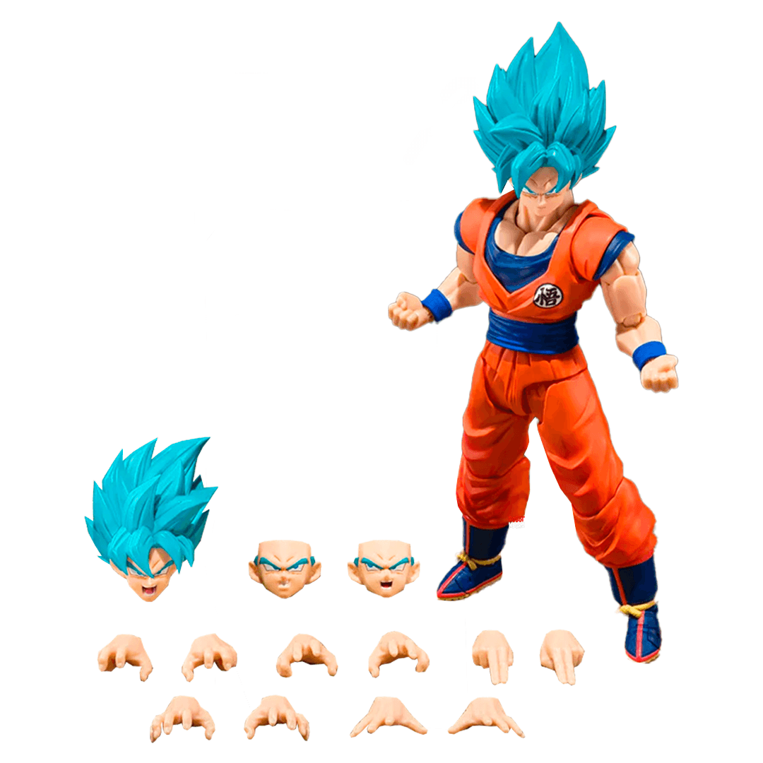 S.H.Figuarts Dragon Ball Super Saiyan God Goku -Blue Power- - Imagen 7